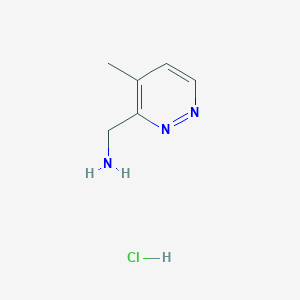 (4-methylpyridazin-3-yl)methanamine;hydrochloride CAS 2173991-77-8