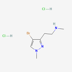2-(4-bromo-1-methylpyrazol-3-yl)-N-methylethanamine;dihydrochloride CAS 2173992-40-8