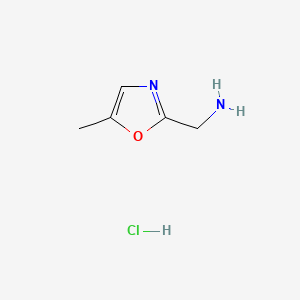 (5-methyl-1,3-oxazol-2-yl)methanamine;hydrochloride CAS 2173992-46-4