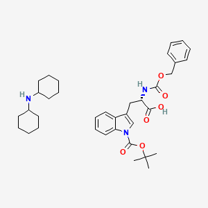 N-cyclohexylcyclohexanamine;(2S)-3-[1-[(2-methylpropan-2-yl)oxycarbonyl]indol-3-yl]-2-(phenylmethoxycarbonylamino)propanoic acid CAS 218938-57-9