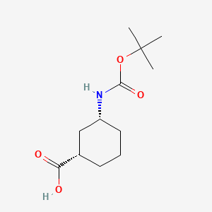 cis-(1S,3R)-3-[(2-methylpropan-2-yl)oxycarbonylamino]cyclohexane-1-carboxylic acid CAS 222530-34-9