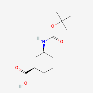 cis-(1R,3S)-3-[(2-methylpropan-2-yl)oxycarbonylamino]cyclohexane-1-carboxylic acid CAS 222530-39-4