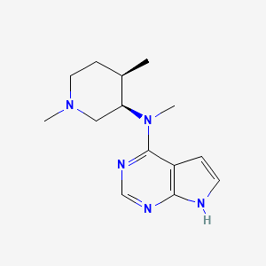 N-[(3R,4R)-1,4-dimethylpiperidin-3-yl]-N-methyl-7H-pyrrolo[2,3-d]pyrimidin-4-amine CAS 2227197-38-6