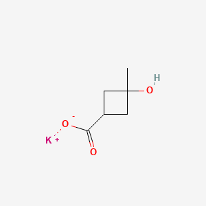 potassium 3-hydroxy-3-methylcyclobutane-1-carboxylate CAS 2227199-07-5