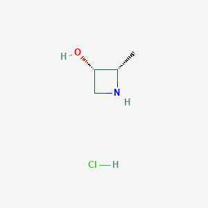 (2S,3S)-2-methylazetidin-3-ol;hydrochloride CAS 2227199-20-2