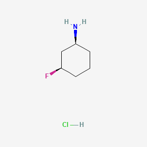 cis-(1S,3R)-3-fluorocyclohexan-1-amine;hydrochloride CAS 2227199-22-4