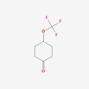 4-(trifluoromethoxy)cyclohexan-1-one CAS 2227206-47-3