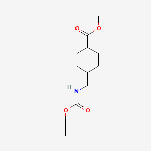 methyl 4-[[(2-methylpropan-2-yl)oxycarbonylamino]methyl]cyclohexane-1-carboxylate CAS 222986-86-9