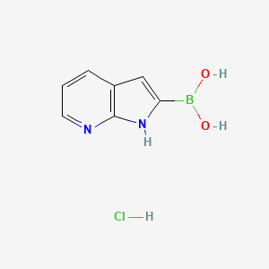 1H-pyrrolo[2,3-b]pyridin-2-ylboronic acid;hydrochloride CAS 2304635-61-6