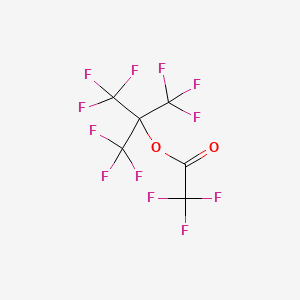 [1,1,1,3,3,3-hexafluoro-2-(trifluoromethyl)propan-2-yl] 2,2,2-trifluoroacetate CAS 24165-10-4
