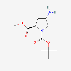 1-O-tert-butyl 2-O-methyl (2R,4S)-4-aminopyrrolidine-1,2-dicarboxylate CAS 254881-77-1