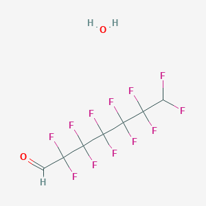 2,2,3,3,4,4,5,5,6,6,7,7-dodecafluoroheptanal;hydrate CAS 261503-39-3