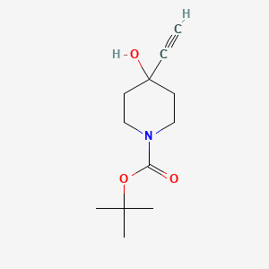 tert-butyl 4-ethynyl-4-hydroxypiperidine-1-carboxylate CAS 275387-83-2