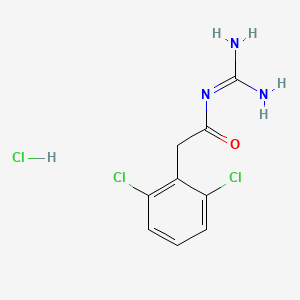 N-(diaminomethylidene)-2-(2,6-dichlorophenyl)acetamide;hydrochloride CAS 29110-48-3