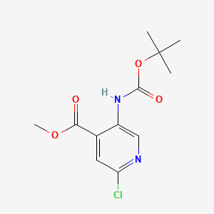 methyl 2-chloro-5-[(2-methylpropan-2-yl)oxycarbonylamino]pyridine-4-carboxylate CAS 305371-42-0