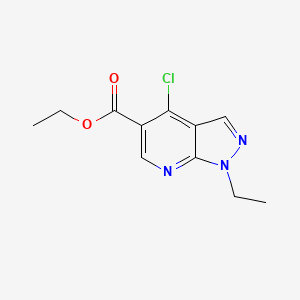 ethyl 4-chloro-1-ethylpyrazolo[3,4-b]pyridine-5-carboxylate CAS 30720-25-3