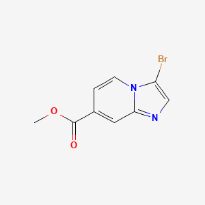 methyl 3-bromoimidazo[1,2-a]pyridine-7-carboxylate CAS 342613-63-2