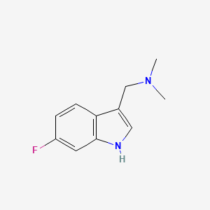 1-(6-fluoro-1H-indol-3-yl)-N,N-dimethylmethanamine CAS 343-93-1