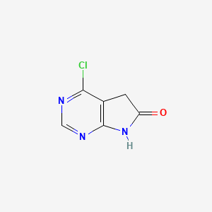 4-chloro-5,7-dihydropyrrolo[2,3-d]pyrimidin-6-one CAS 346599-63-1