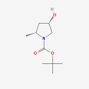 tert-butyl (2R,4S)-4-hydroxy-2-methylpyrrolidine-1-carboxylate CAS 348165-62-8