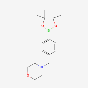 4-[[4-(4,4,5,5-tetramethyl-1,3,2-dioxaborolan-2-yl)phenyl]methyl]morpholine CAS 364794-79-6