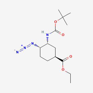ethyl (1S,3R,4S)-4-azido-3-[(2-methylpropan-2-yl)oxycarbonylamino]cyclohexane-1-carboxylate CAS 365997-34-8