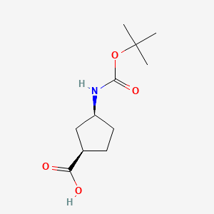 cis-(1R,3S)-3-[(2-methylpropan-2-yl)oxycarbonylamino]cyclopentane-1-carboxylic acid CAS 410090-37-8