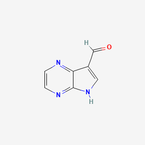5H-pyrrolo[2,3-b]pyrazine-7-carbaldehyde CAS 4121-22-6