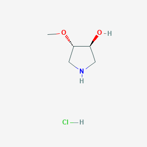 (3S,4S)-4-methoxypyrrolidin-3-ol;hydrochloride CAS 412279-17-5