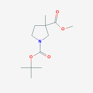 1-O-tert-butyl 3-O-methyl 3-methylpyrrolidine-1,3-dicarboxylate CAS 457657-68-0