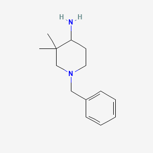 1-benzyl-3,3-dimethylpiperidin-4-amine CAS 473838-36-7