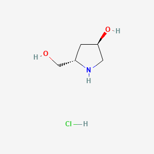 (3R,5S)-5-(hydroxymethyl)pyrrolidin-3-ol;hydrochloride CAS 478922-47-3