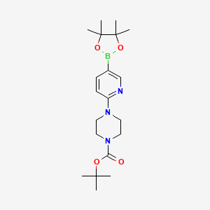 tert-butyl 4-[5-(4,4,5,5-tetramethyl-1,3,2-dioxaborolan-2-yl)-2-pyridinyl]piperazine-1-carboxylate CAS 496786-98-2