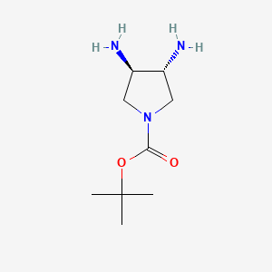 tert-butyl (3R,4R)-3,4-diaminopyrrolidine-1-carboxylate CAS 503552-68-9