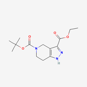 5-O-tert-butyl 3-O-ethyl 1,4,6,7-tetrahydropyrazolo[4,3-c]pyridine-3,5-dicarboxylate CAS 518990-23-3