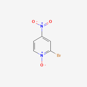 2-bromo-4-nitro-1-oxidopyridin-1-ium CAS 52092-43-0