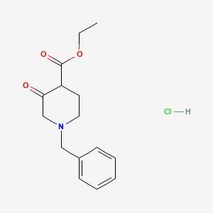 ethyl 1-benzyl-3-oxopiperidine-4-carboxylate;hydrochloride CAS 52763-21-0