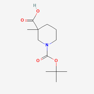 3-methyl-1-[(2-methylpropan-2-yl)oxycarbonyl]piperidine-3-carboxylic acid CAS 534602-47-6