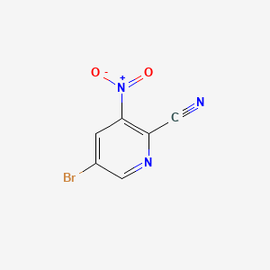 5-bromo-3-nitropyridine-2-carbonitrile CAS 573675-25-9