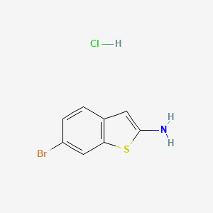 6-bromo-1-benzothiophen-2-amine;hydrochloride CAS 604757-36-0