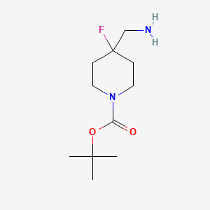 tert-butyl 4-(aminomethyl)-4-fluoropiperidine-1-carboxylate CAS 620611-27-0