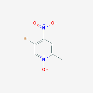 5-bromo-2-methyl-4-nitro-1-oxidopyridin-1-ium CAS 62516-08-9