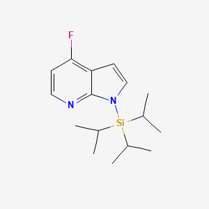 (4-fluoropyrrolo[2,3-b]pyridin-1-yl)-tri(propan-2-yl)silane CAS 640735-25-7