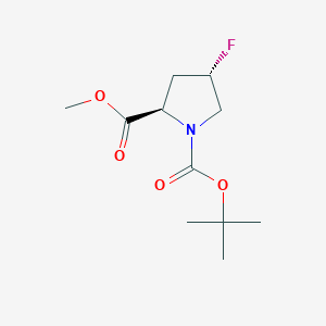 1-O-tert-butyl 2-O-methyl (2R,4S)-4-fluoropyrrolidine-1,2-dicarboxylate CAS 647857-39-4