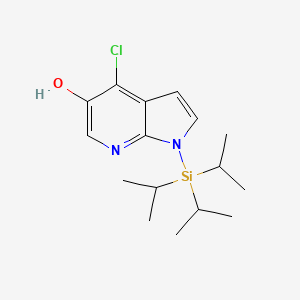 4-chloro-1-tri(propan-2-yl)silylpyrrolo[2,3-b]pyridin-5-ol CAS 685513-98-8
