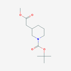 tert-butyl 3-(2-methoxy-2-oxoethyl)piperidine-1-carboxylate CAS 691876-16-1