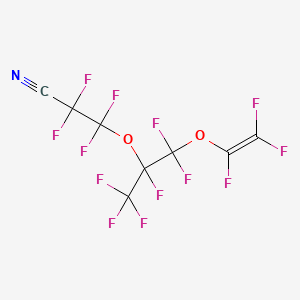 2,2,3,3-tetrafluoro-3-[1,1,1,2,3,3-hexafluoro-3-(1,2,2-trifluoroethenoxy)propan-2-yl]oxypropanenitrile CAS 69804-19-9