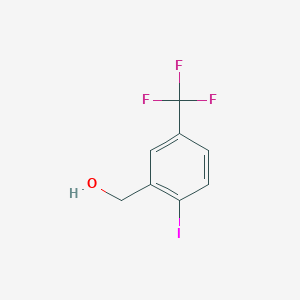 [2-iodo-5-(trifluoromethyl)phenyl]methanol CAS 702641-05-2