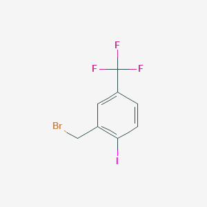 2-(bromomethyl)-1-iodo-4-(trifluoromethyl)benzene CAS 702641-06-3