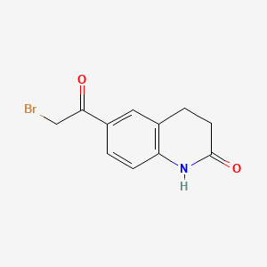 6-(2-bromoacetyl)-3,4-dihydro-1H-quinolin-2-one CAS 70639-82-6